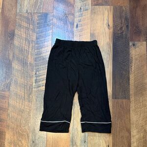 Black PJ Pants with White Trim 2T (5425)